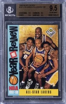 1998-99 UD Choice "Year in Review #197 Los Angeles Lakers - BGS GEM MINT 9.5 - TRUE GEM